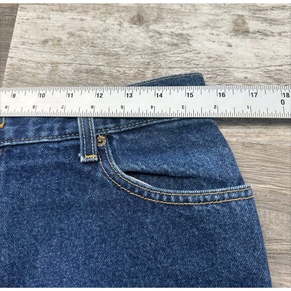 Vintage Levis 550 Red Tab Blue Womens 14 Slim Fit Straight Denim Jeans 31" Waist - Picture 4 of 10